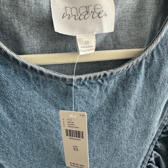 Mare mare Light Blue Denim Ruffle Top - Picture 3 of 4